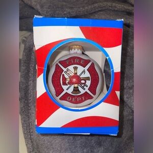 New in Box | Fire Fighter Ornament | Christmas Decoration